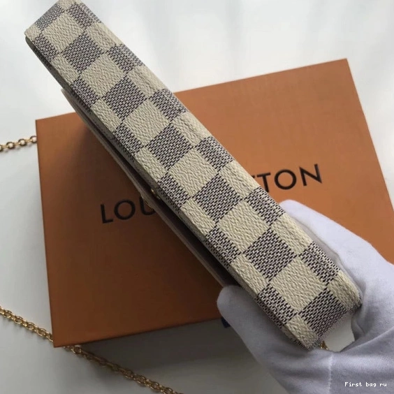 Frstbag ru Vuitton Pochette N63106 Louis Felicie Bag Damier 0731